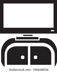 ilustración de tv Vector aislada en fondo blanco