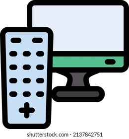 TV-Vektorgrafik einzeln auf transparentem Hintergrund. glyph-Vektorsymbole für Konzept- oder Web-Grafiken.