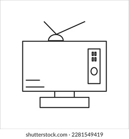 tv vector line new icon