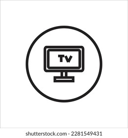 tv vector line new icon