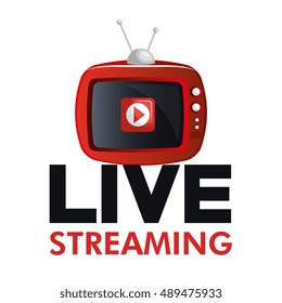 tv video play live streaming graphic