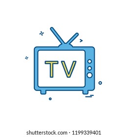 t.v videos movies news  icon vector design