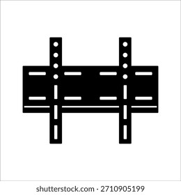 Tv wall bracket icon. wall bracket sign. Vector illustration