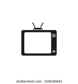 TV watch black icon