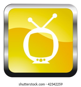 tv web vector glossy icon