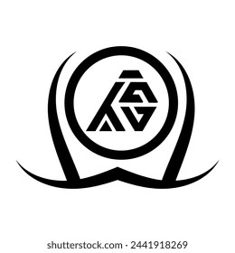 TVA triangle letter  design with triangle shape. TVA triangle design monogram. TVA triangle vector  template with red color. TVA triangular  Simple, Elegant, and Luxurious ,