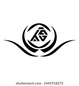 TVA triangle letter  design with triangle shape. TVA triangle design monogram. TVA triangle vector  template with red color. TVA triangular  Simple, Elegant, and Luxurious ,