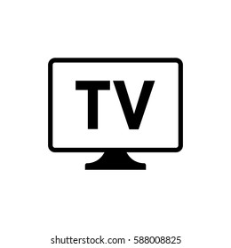  TV.Monitor sign.flat icon