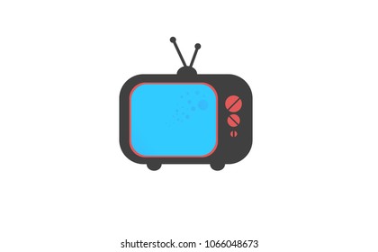 
The TV's antique icon has a white TV background with orange. Entertainment Entertainment