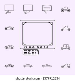 TVs with remote control icon. Generation icons universal set for web and mobile