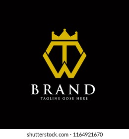 T&W FASHION LOGO TEMPLATE. FASHION LOGO DESIGN.
