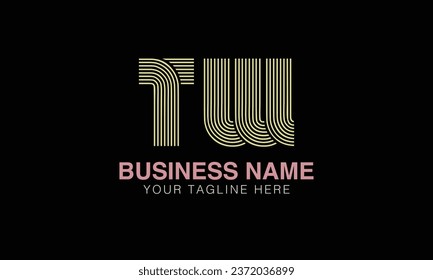 TW initial logo | initial based abstract modern minimal creative logo, vector template image. luxury logotype , real estate homie . typography . initials 