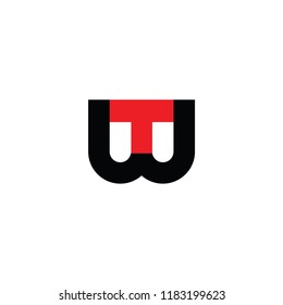 tw letter logo