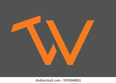 TW letter update creative logo design