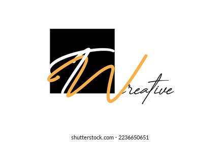 TW letters creative modern font logo design