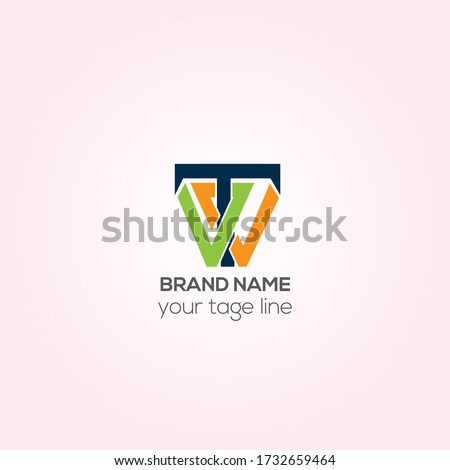 TW vector logo design, WTV Creative logo design