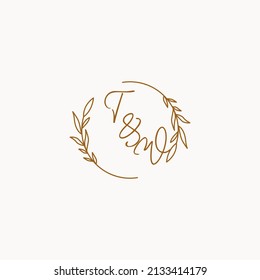 TW wedding initials logo design ideas