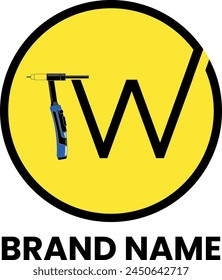 TW welding icon logo design