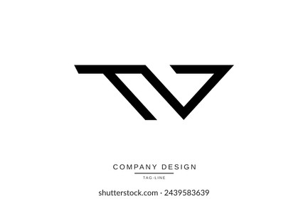 TW, WT Abstract Letters Logo Monogram Design Icon Font