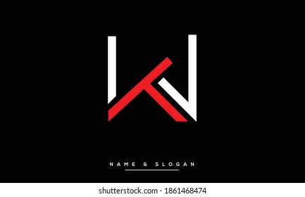 TW ,WT ,T ,W  Abstract Letters Logo monogram