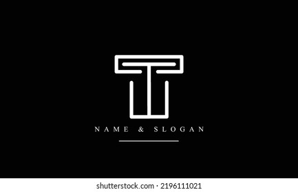 TW, WT, T, W abstract letters logo monogram