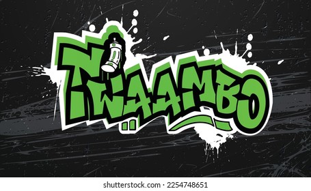 Twa ambo hip hop background poster