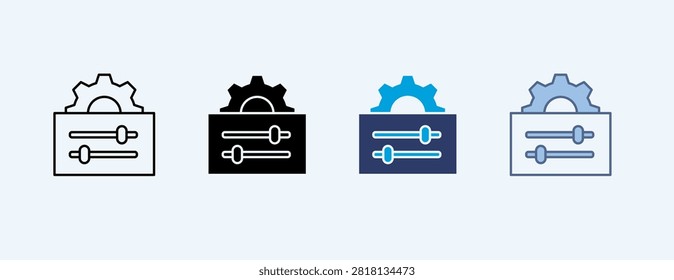 Tweak Multiple Icon Illustration Vector