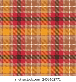 Tweed check plaid pattern for dress, jacket, coat, skirt, scarf. Seamless small pixel textured multicolored Houndstooth tartan background A modern spring autumn winter fashion fabric print.