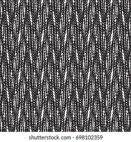 Tweed Stoffmuster in schwarz-weiß. Abstrakter Vektor.