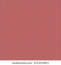 Tweed fabric pattern in red and black. Retro and modern textile design. Abstract cloth texture. Vector artwork.