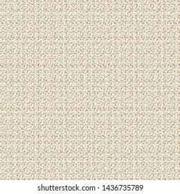 Tweed fabric texture. Thick cloth. Canvas. Sack. Beige textured background. Vector illustration.