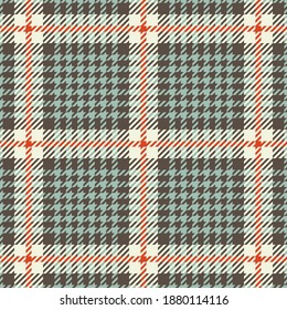 Tweed houndstooth tartan seamless pattern
