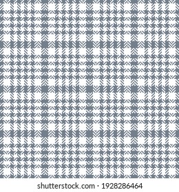 Tweed pattern herringbone in grey and white. Seamless textured hounds tooth check plaid graphic art for jacket, coat, skirt, other modern spring summer autumn everyday fashion textile design.