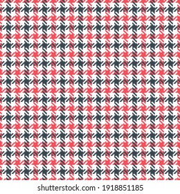Tweed pattern spring in grey, pink, white. Textured seamless background art graphic for skirt, jacket, coat, tablecloth, napkin, other modern winter holiday fashion textile print. Houndstooth texture.