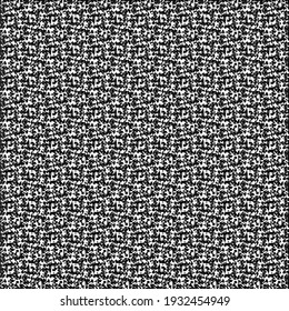 Patrón textil de algas, en blanco y negro. Fondo texturizado con entrecejo.