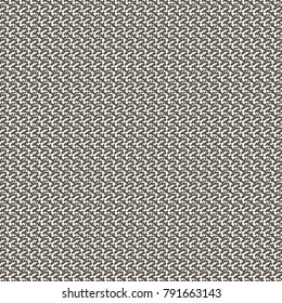 Tweed or twill wool fabric. Monochrome pattern with broken oblique stripes and dots. Abstract vector.