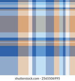 Tweed vector background texture, surface textile seamless plaid. Scratch tartan check fabric pattern in pastel and light colors palette.