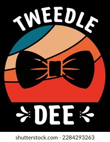 Tweedle dee funny couples valentine's day t-shirt design