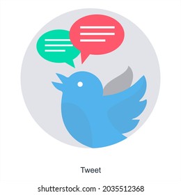 Tweet or Feedback Icon Concept