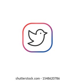 Tweet  - Line Vector Icon