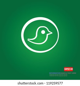 Tweet sing on blackboard background,Vector
