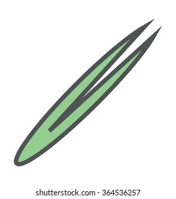 
Tweezer Flat Icon Illustration
