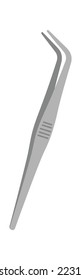 Tweezer flat icon Medical equipment Dentist tool