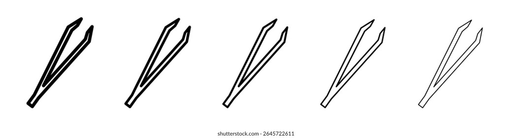 ícone de pinça simples vetor contorno logotipo