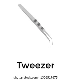 Tweezer tool icon vector