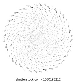 Tweezers centrifugal motion. Object centrifugal explosion organized from random tweezers items. Vector illustration style is flat iconic symbols.