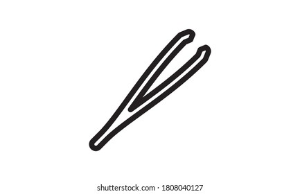 Concepto de icono de Tweezers para diseño de imagen vectorial
