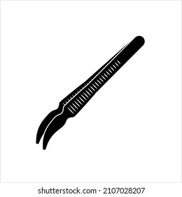 Tweezers Icon, Design Vector Art Illustration