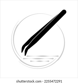 Tweezers Icon, Design Vector Art Illustration