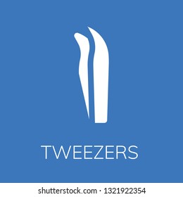  Tweezers icon. Editable  Tweezers icon for web or mobile.
